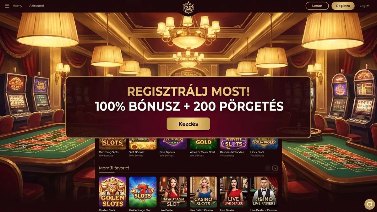 Regisztráció bónusszal